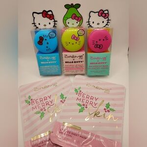 3 Crème Shop x Hello Kitty Macaron Lip Balms & 2 The Crème Shop Fask Mask SE